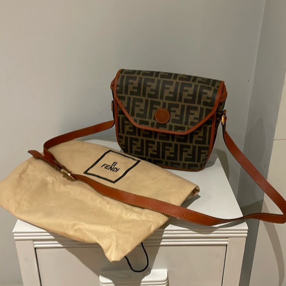 Fendi Vintage Crossbody Bag - Brown Zucca Print